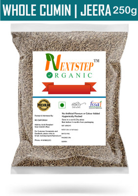 NEXTSTEP ORGANIC Premium Quality Whole Cumin Seeds | Jeera Sabut Spice Masala(250 g)
