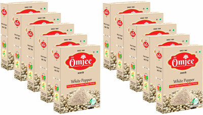 JEE OM JEE WHITE PEPPER POWDER 100GM (PACK OF 10)(10 x 0.1 kg)