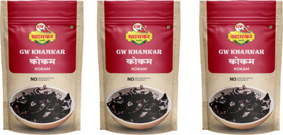 Gw Khamkar Kokum Phool/ Kokam/ Dried Kokum Flower Mild Tangy Taste, 1 Kg, Pack of 3(3 x 1 kg)