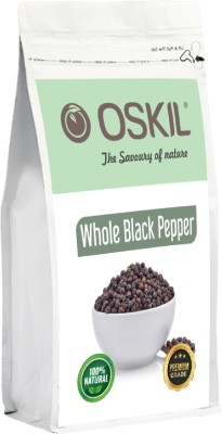 OSKIL Natural Black Pepper | Black Gold | Whole Kali Mirch | Farm Picked Fresh Seeds(250 g)