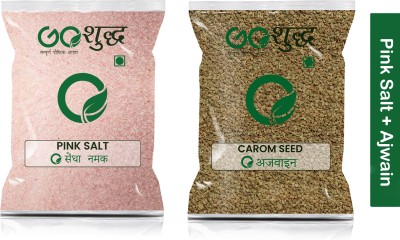 Goshudh Ajwain 250gm & Pink Salt 1Kg Combo Pack 1250g(2 x 625 g)