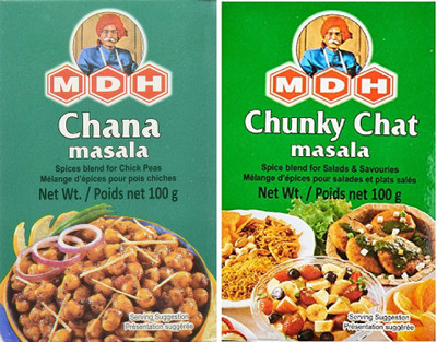 MDH MDH_CHANA & CHAT MASALA 100gm each(2 x 100 g)