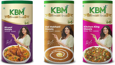 KBM Premium 1x Biryani Masla/Dal Makhni & Kitchen King Masala(3 x 100 g)