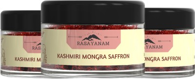 Rasayanam Pure Original Kashmiri Saffron/Kesar| Ideal for Pooja & Pregnancy(3 x 1 g)