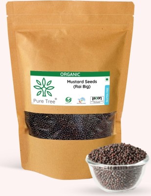 Pure Tree Certified Organic Mustard Seeds Black Big Rai(400 g)