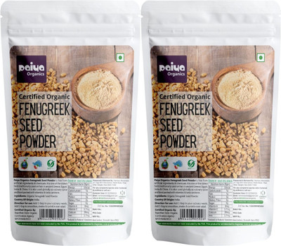 paiya organics Fenugreek Powder Methi Powder Used for Hair & Skin Care and Cooking(2 x 100 g)