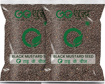 Goshudh Premium Quality Rai/Mustard Seeds pack of 2 250g each(2 x 250 g)