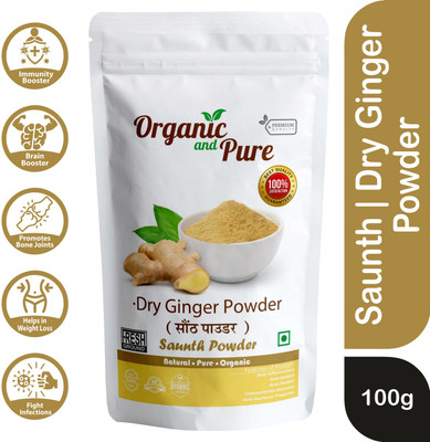 Organic and Pure Organic Dry Ginger Powder | Ginger Powder Dried | Saunth Powder(100 g)