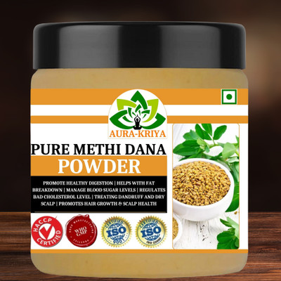 Aura Kriya Methi Dana Powder | Fenugreek Seed Powder | Pure Methi Seed Powder(2 x 100 g)