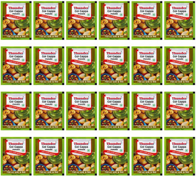 THUNDER Pani Puri Masala For Tangy & Spicy Street Food Taste, Golgappa Masala(24 x 15 g)