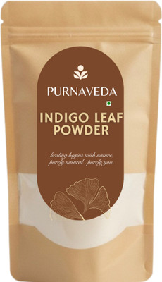 Purnaveda Indigo Leaf Powder | Indigofera Tinctoria Leaf Powder(100 g)
