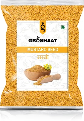 Groshaat Premium Quality Sarson -500gm (Pack Of 1) Yellow Mustard Seed (500 g)(500 g)