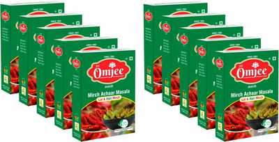 JEE OM JEE HARI & LAL MIRCH ACHAR MASALA 100GM (PACK OF 10)(10 x 0.1 kg)