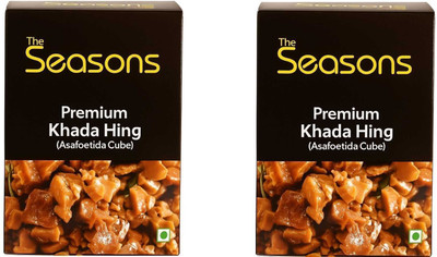 THE SEASONS FOOD PRODUCTS The Seasons Premium Khada Hing Pack of 2 50GM Each Total Quantity 100GM(2 x 25 g)