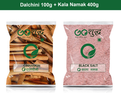 Goshudh Kala Namak 400g & Dalchini sabut 100gm Combo Pack 500g(500 g)
