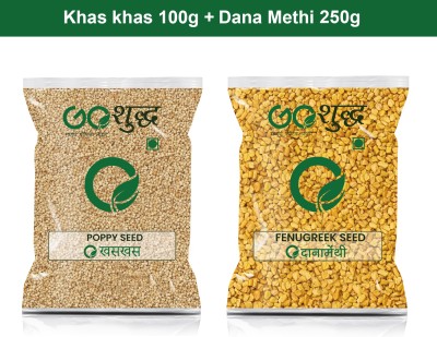 Goshudh Dana Methi 250gm & Khas Khas 100gm Combo Pack 350g(350 g)