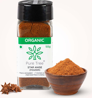 Pure Tree Organic Chakri Phool, Badian Spice | Aromatic Khada Masala for Cooking, Baking(50 g)