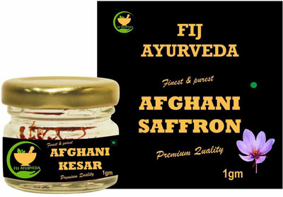 FIJ AYURVEDA Finest & Pure A++ Grade Afghani Saffron Threads/ Kesar/ Jafran/ - 1 Gram(1 g)