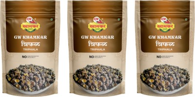 GW Khamkar Triphala/ Trifala Whole Traditional Spice, 300 grams, Pack of 3(100g each)(3 x 100 g)