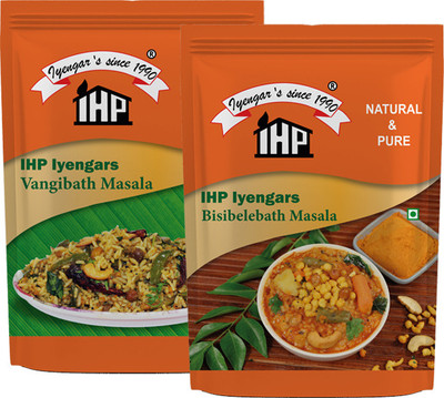 IHP Iyengars Bisibelebath Masala 200G & Vangibath Masala 200G(2 x 200 g)