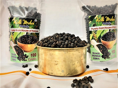 kollimalai organic Black pepper powder|Black chilli|kali mirch/millagu COMBO PACK (2 x 100 g)(2 x 100 g)