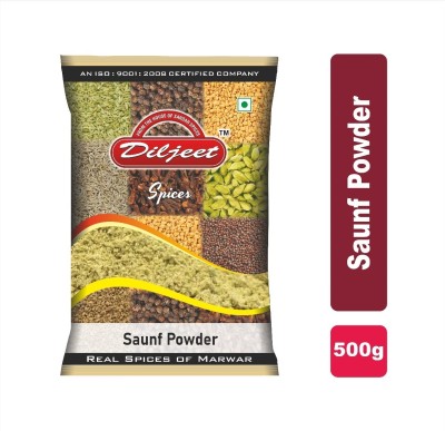 DILJEET SPICES Diljeet 500Gm Saunf Powder / Powdered Fennel Seeds(500 g)