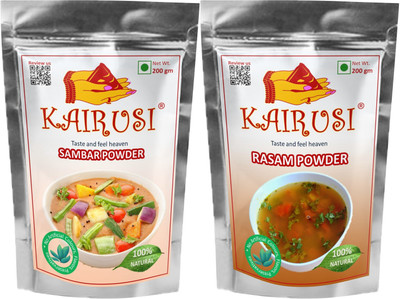KAIRUSI Sambar Powder and Rasam Powder Combo Offer(2 x 200 g)