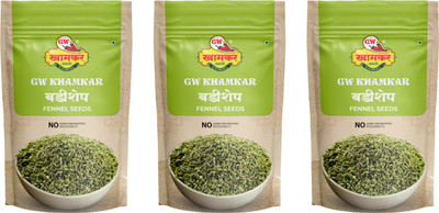 GW Khamkar Badishep/ Saunf Whole/ Fennel Seeds/ Variyari/ Variyali Whole 1 Kg, Pack of 1(1 kg)