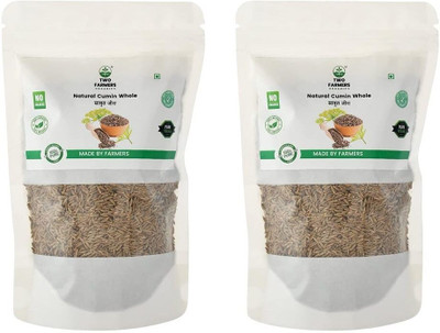 TWO FARMERS ORGANICS Whole Cumin Seeds - 200 GM(2 x 200 g)