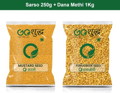 Goshudh Dana Methi 1Kg & Sarso 250gm Combo Pack 1250g(2 x 625 g)