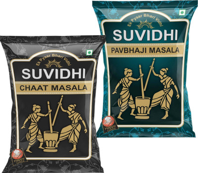 Suvidhi Chat Masala 200gm & Pavbhaji Masala 200gm Each Pack of 2(2 x 200 g)