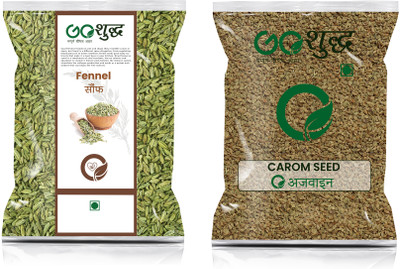 Goshudh Ajwain 250gm & Saunf 1Kg Combo Pack 1250g(2 x 625 g)