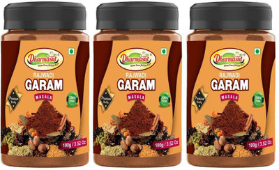 Dharmasut Pure Rajwadi Garam Masala | Shahi Garam Masala 300gm(3 x 100 g)