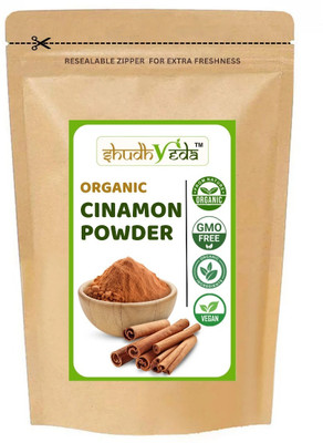 Shudhveda Organic Cinnamon Powder | Dalchini Cinnamon Powder | Pure & Natural(500 g)
