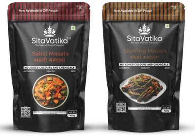 SITAVATIKA Combo Pack Sabzi Masala 100g And Stuffing Masala 100g(2 x 100 g)