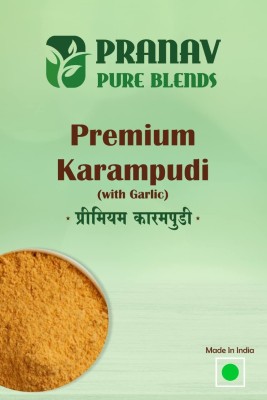 pranav pure blends Premium Karampudi Garlic Karam Podi Ground Nut Karam Andhra Style Hot(200 g)