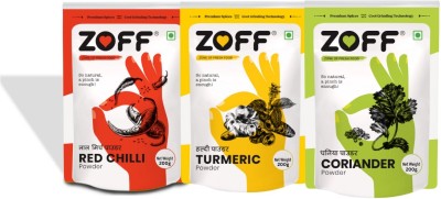 zoff Turmeric, Coriander/Dhaniya, Red Chilli Powder(3 x 200 g)