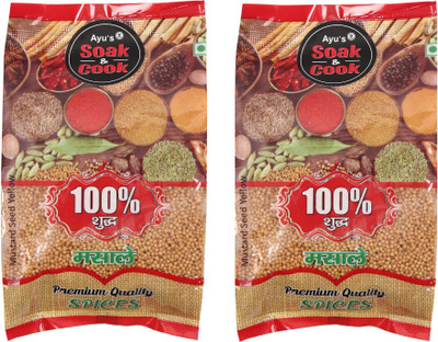 Ayus Soak & cook Mustard seed Whole Yellow Pack Of 2(2 x 200 g)