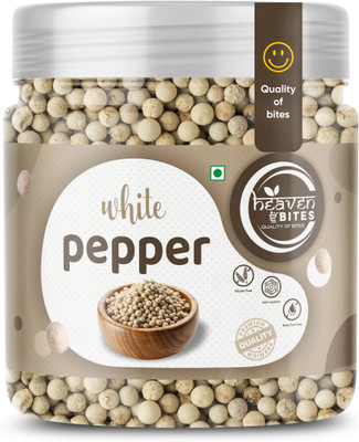 HEAVEN BITES Whole White Pepper | Safed Mirch | Dakhni Mirch(50 g)