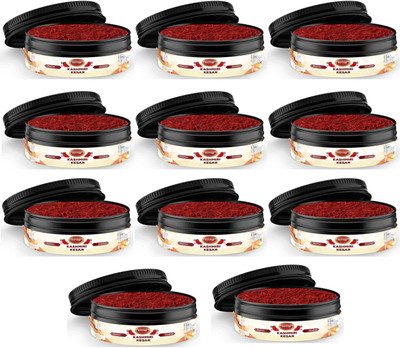 RED CLIFF Natural, Organic & Pure Kashmiri Kesar| Combo Pack Of 11| A++ Grade Saffron|(11 x 1 g)
