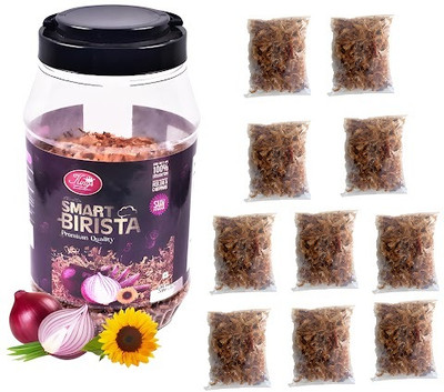 Kings Smart Birista Crispy Fried Onions (500 Gm Jar inside 50g Pouches)(10 x 50 g)