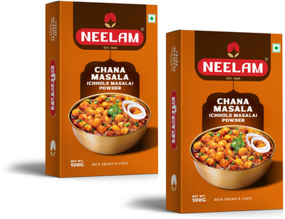 NEELAM Chana Masala for Chole, Curry & Gravy Dishes Rich & Flavorful Taste 200g(2 x 100 g)