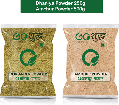 Goshudh Amchur Powder 500g & Coriander / Dhaniya Powder 250 g Combo 750g(750 g)