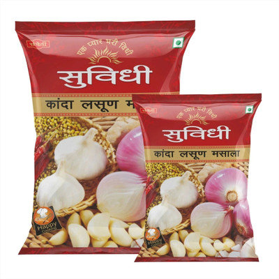 Suvidhi Kanda Lasun Masala 1kg ,200gm (Pack of 2) in all 1200gm(2 x 0.6 kg)
