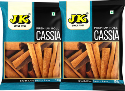 JK (Pack of 2) Whole Cassia Dalchini Sticks Cinnamon Sticks Better Digestion(2 x 100 g)