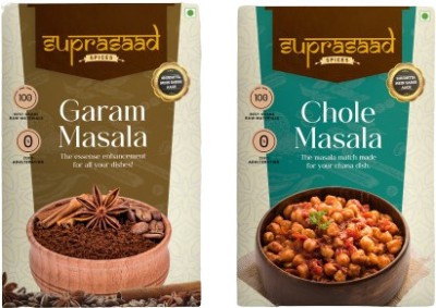 Suprasaad Combo Pack of 2 - Garam Masala 100 gms, Chole Masala 100 gms(2 x 100 g)