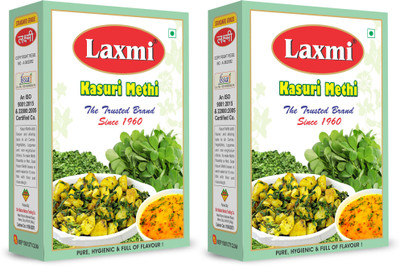 LAXMI Kasuri Methi (100 gm each pack of 2), Dry Fenugreek Leaves, Kasoori Methi(2 x 100 g)