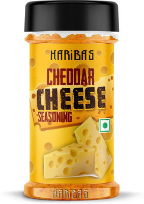 HARIBAS Cheddar Cheese Powder 50gm Cheese Seasoning for Popcorn, Pasta, Pizza & Fries(50 g)