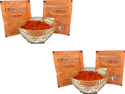 himalayan spices and herbs Red Chilli Powder Pure & Natural | No Added Colors or Flavors Combo Pack(2 x 100 g)