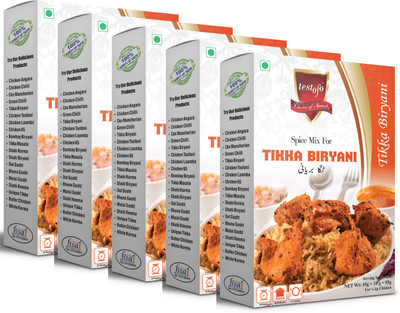 testofo Tikka Biryani Masala 50 gm Pack of 5(5 x 50 g)